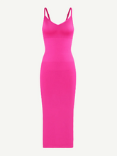 Load image into Gallery viewer, Seamless Spaghetti Strap V-neck Maxi Shaper Dress